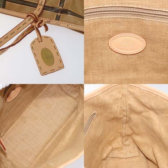 FENDI Hand Bag Nylon Beige - Picture 11 of 12